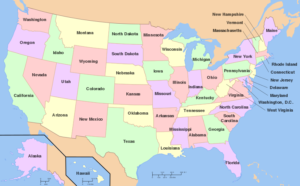 Map of the USA