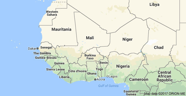 Map of West Africa