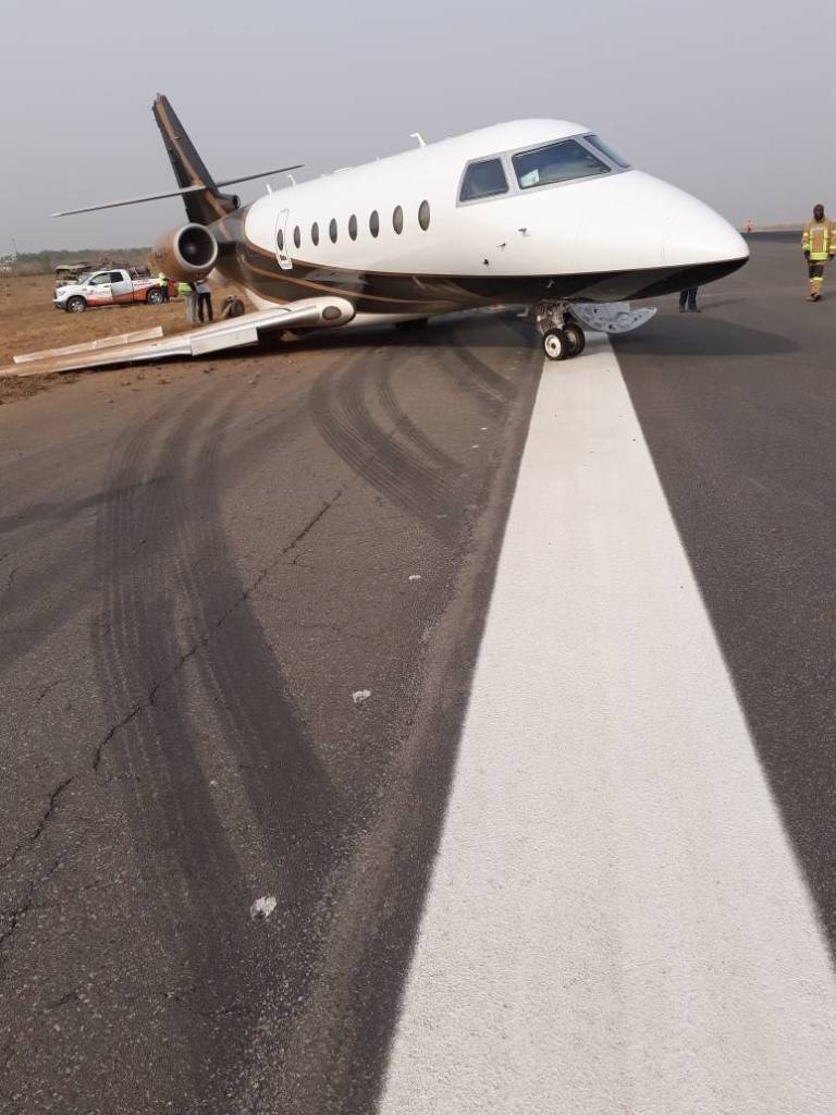 the Nest Oil aircraft that skidded on the Abuja  runway